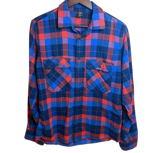 Helly Hansen | Lokka Flannel Blue and Red Checkered Shirt | 100% Cotton | Sz M - Picture 2 of 7
